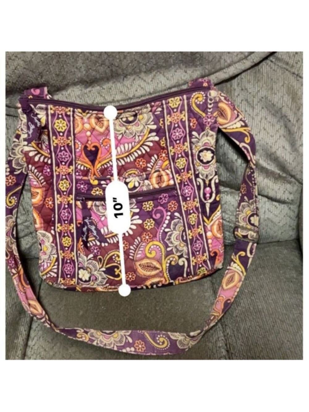 Vera Bradley Safari Sunset Quilted Crossbody Bag - Picture 9 of 9